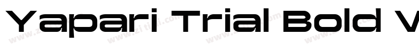 Yapari Trial Bold Wi字体转换 Yapari Trial Bold Wi字体转换